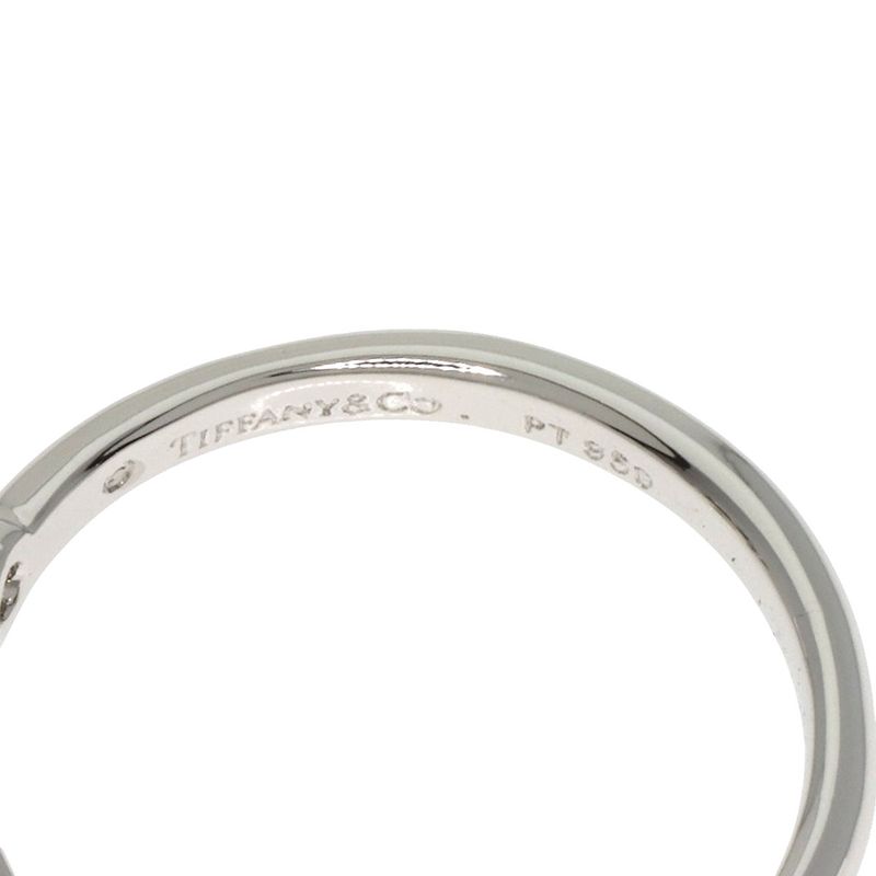 Tiffany & Co Bezel-set Diamond Ring And Ring Pt950 Ladies
