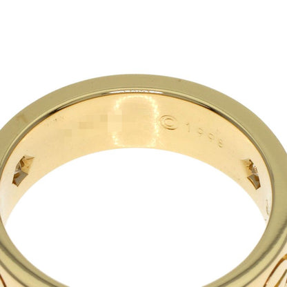 Cartier Love Ring Half Diamond #51 Ring - 18K Yellow Gold Ladies