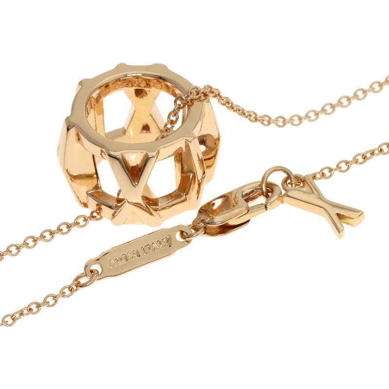 Tiffany & Co Atlas Open Necklace 18K Pink Gold Ladies