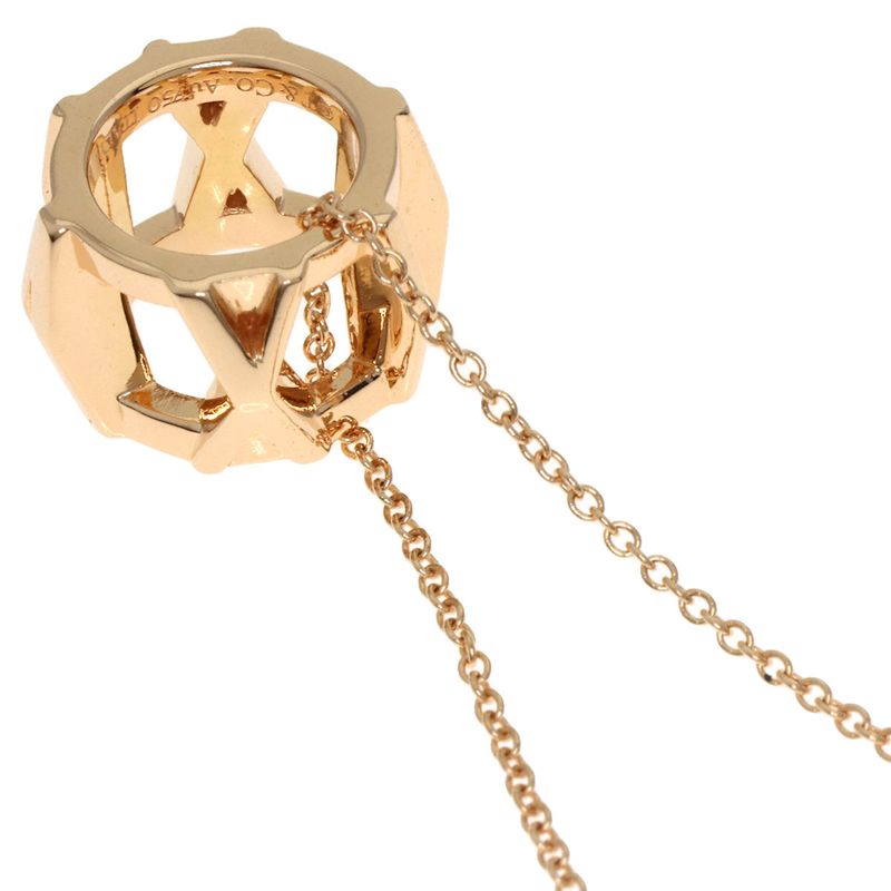 Tiffany & Co Atlas Open Necklace 18K Pink Gold Ladies