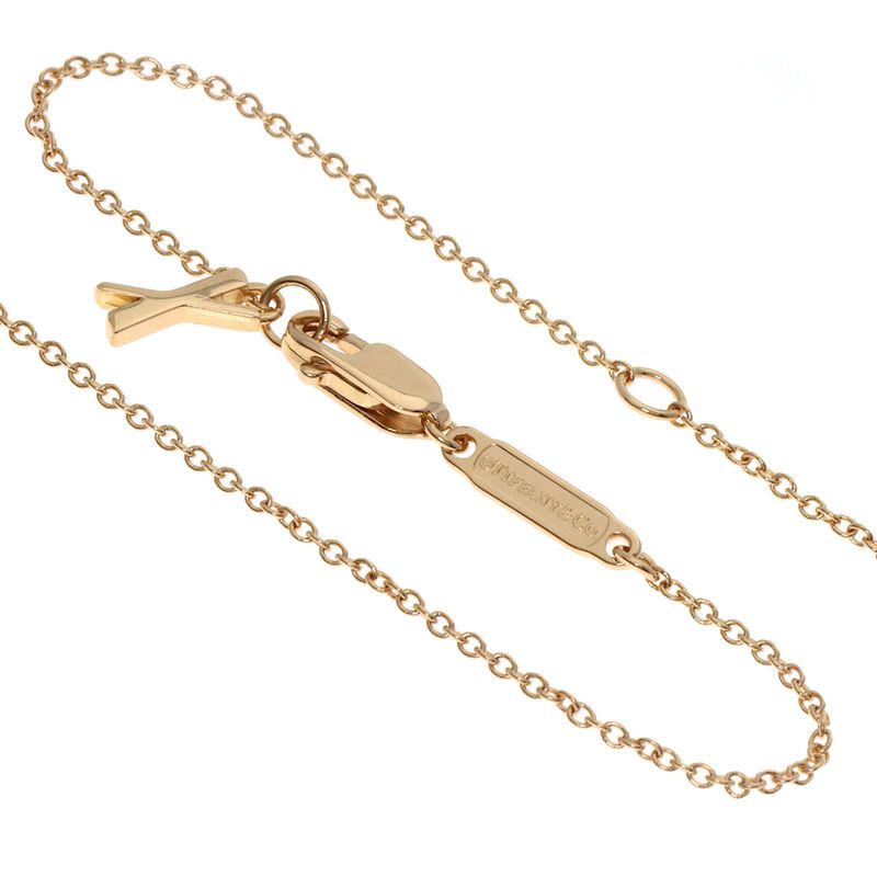 Tiffany & Co Atlas Open Necklace 18K Pink Gold Ladies
