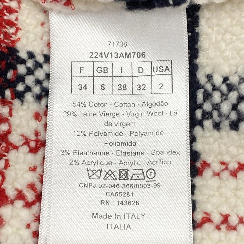 Dior/christian Dior Jacket Size I 38 Women's Short Sleeve Jacket 224v13am706