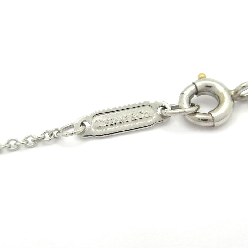 Tiffany & Co Necklace Sentimental Heart Pt950 X 16P Diamonds