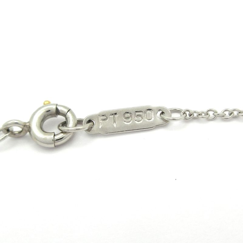 Tiffany & Co Necklace Sentimental Heart Pt950 X 16P Diamonds