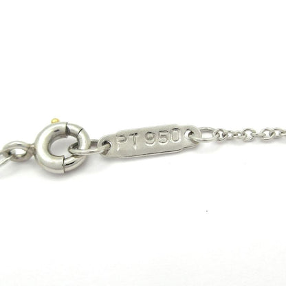 Tiffany & Co Necklace Sentimental Heart Pt950 X 16P Diamonds