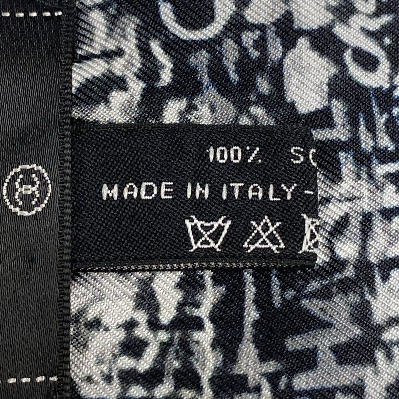 Chanel Scarf - Black Gray And White Ribbon Scarf