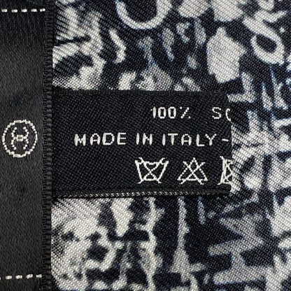 Chanel Scarf - Black Gray And White Ribbon Scarf