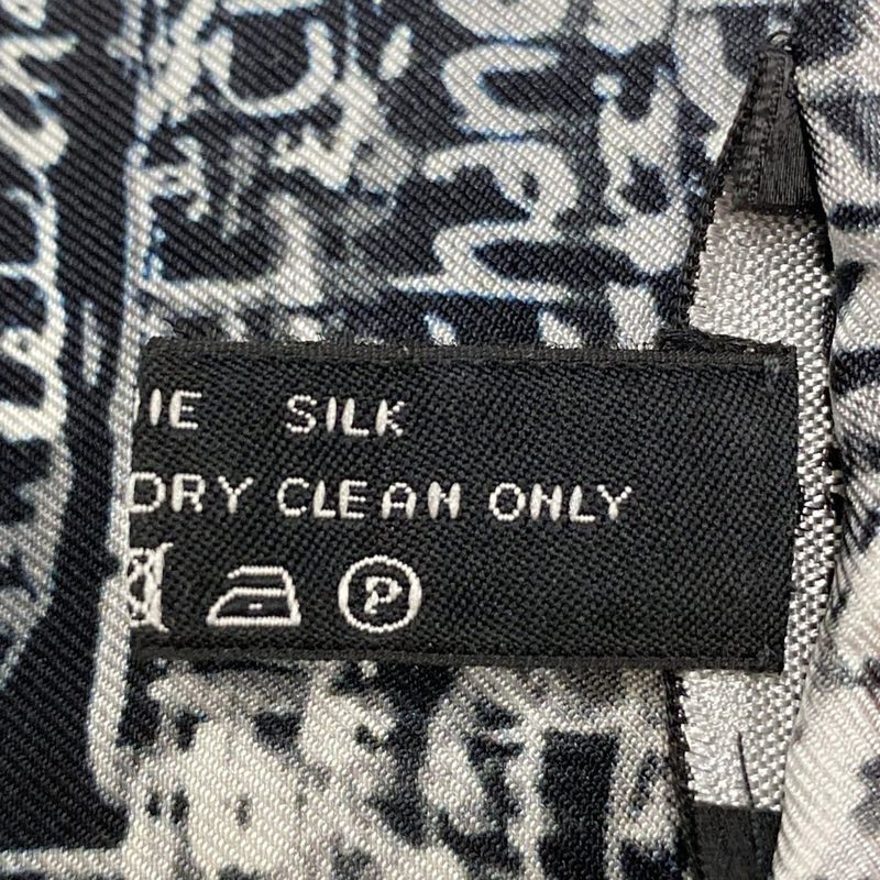 Chanel Scarf - Black Gray And White Ribbon Scarf