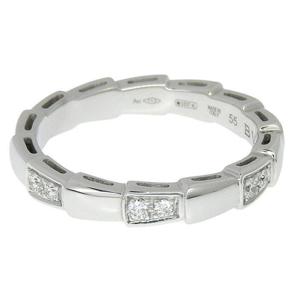 Bvlgari Bulgari Serpenti Viper Diamond Ring 18K White Gold 750 White Gold