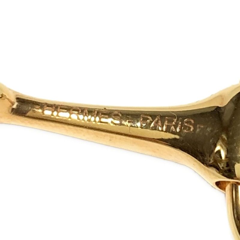 Hermes Scarf Ring Moulded Gold