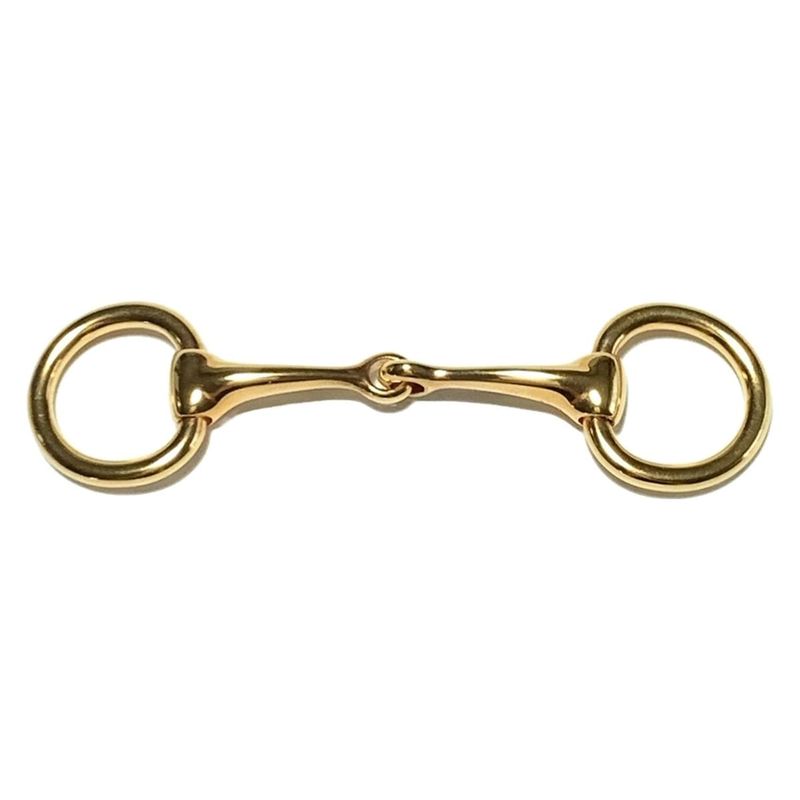 Hermes Scarf Ring Moulded Gold