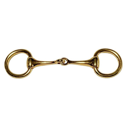 Hermes Scarf Ring Moulded Gold