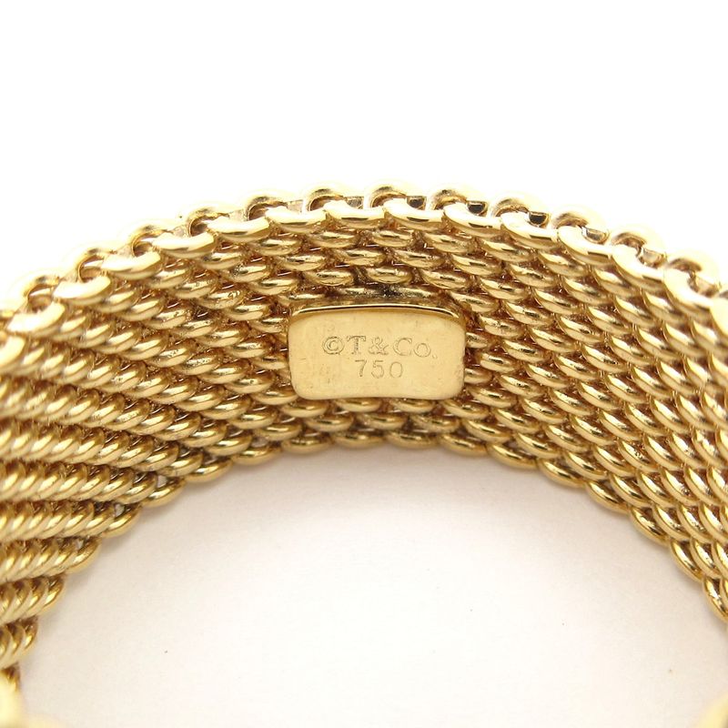 Tiffany & Co Ring Somerset 18K Yellow Gold X Diamond 4P Diamond