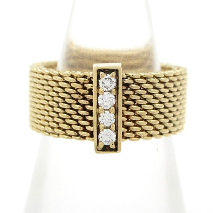 Tiffany & Co Ring Somerset 18K Yellow Gold X Diamond 4P Diamond