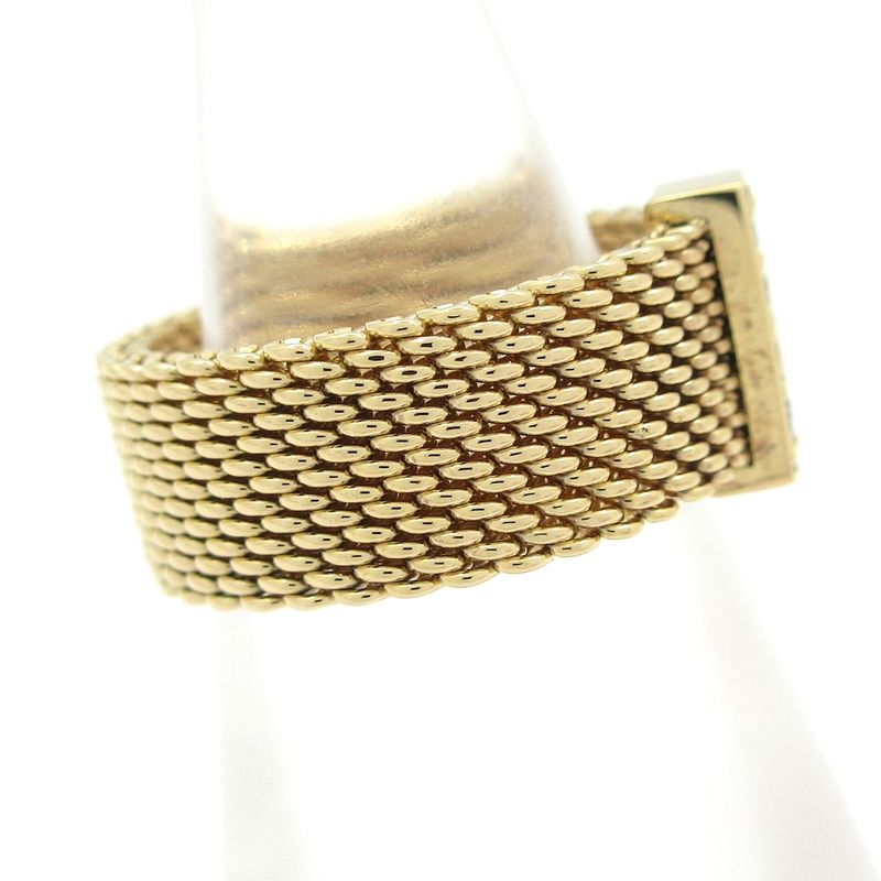 Tiffany & Co Ring Somerset 18K Yellow Gold X Diamond 4P Diamond