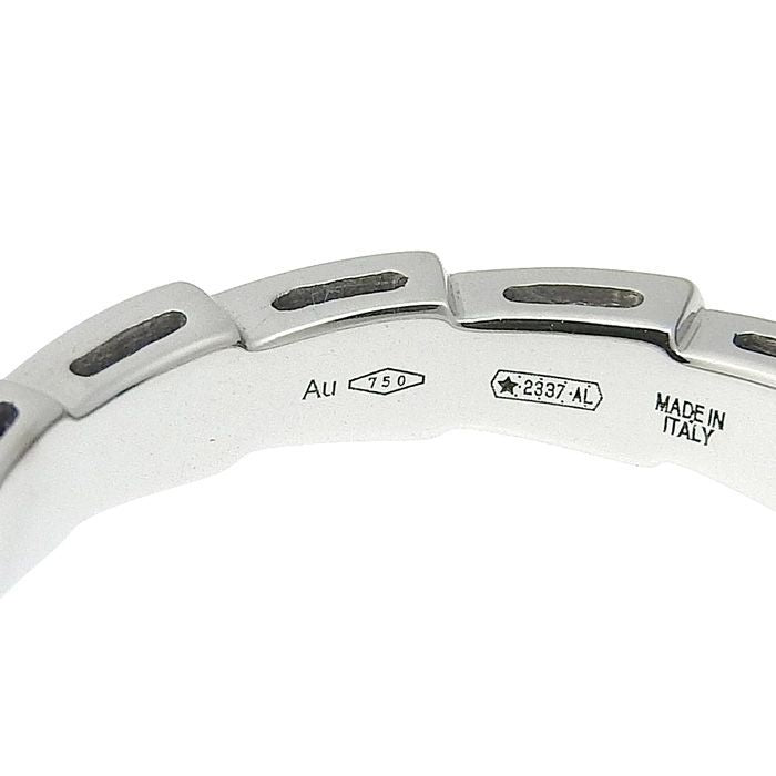 Bvlgari Bulgari Serpenti Viper Diamond Ring 18K White Gold 750 White Gold