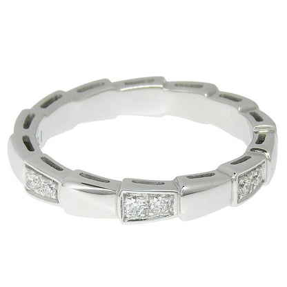 Bvlgari Bulgari Serpenti Viper Diamond Ring 18K White Gold 750 White Gold