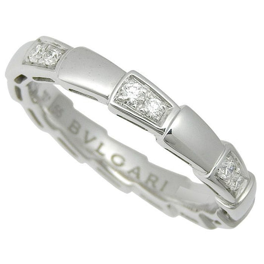 Bvlgari Bulgari Serpenti Viper Diamond Ring 18K White Gold 750 White Gold
