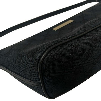 Gucci Handbag GG Pattern 0391103 Black Leather