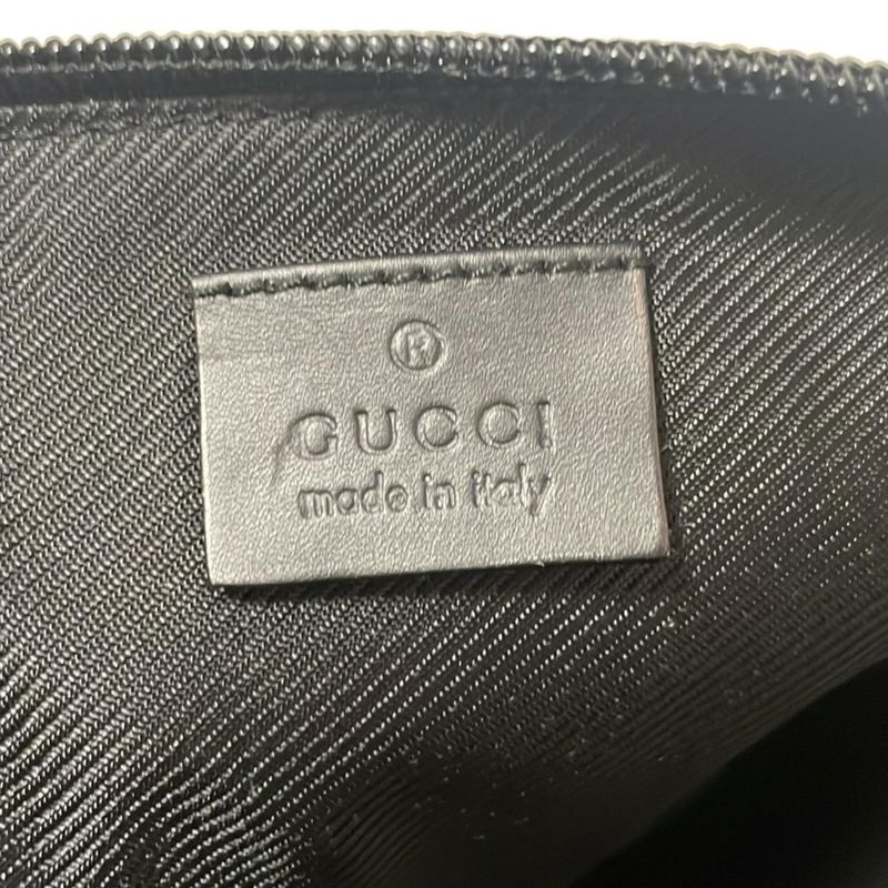 Gucci Handbag GG Pattern 0391103 Black Leather