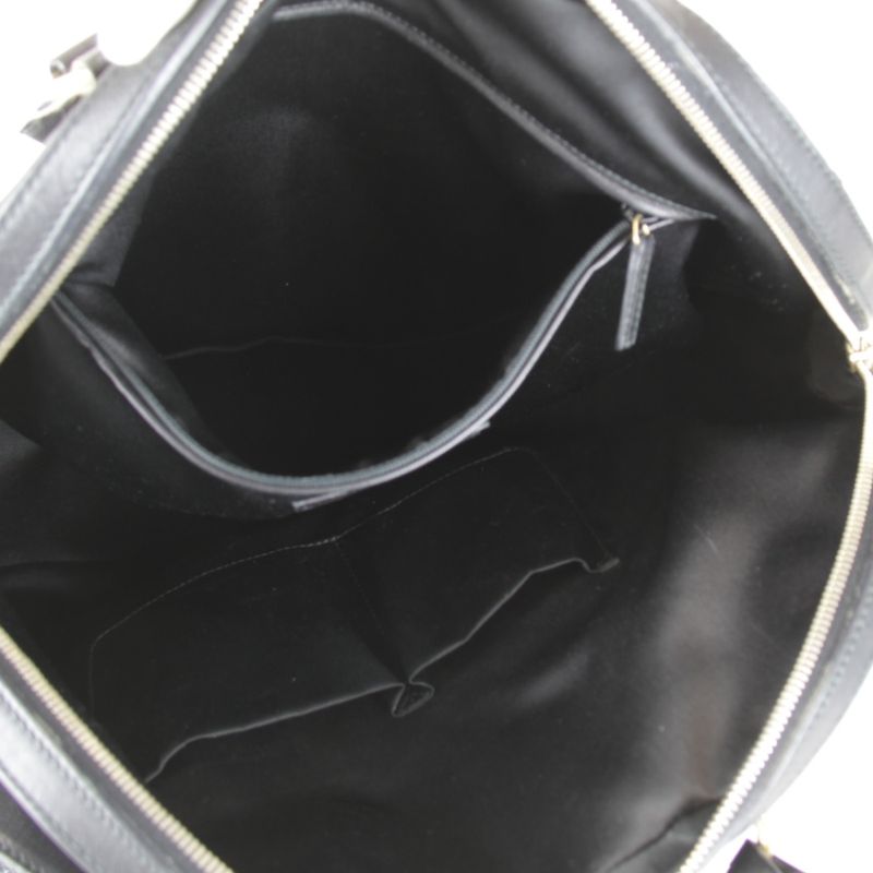 Saint Laurent Gold Hardware Tote Bag Leather Black