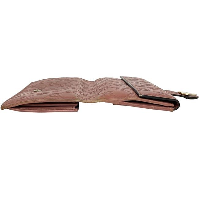 Gucci Bifold Long Wallet Pink Cima 203550 Wallet Leather Preowned