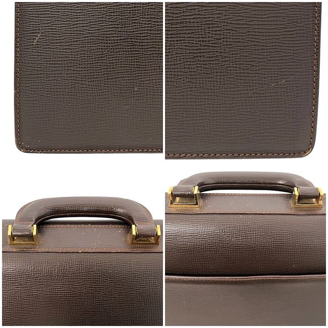 Loewe Business Bag Brown Anagram Excellent Condition Document Bag Leather