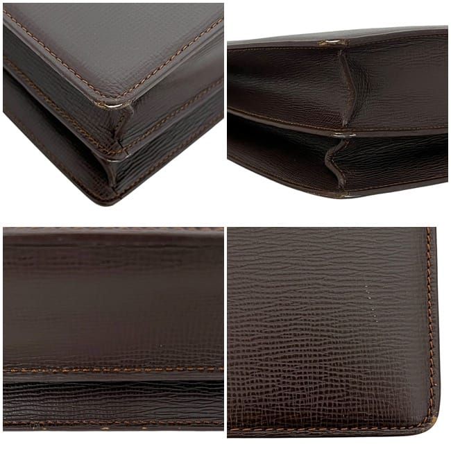 Loewe Business Bag Brown Anagram Excellent Condition Document Bag Leather