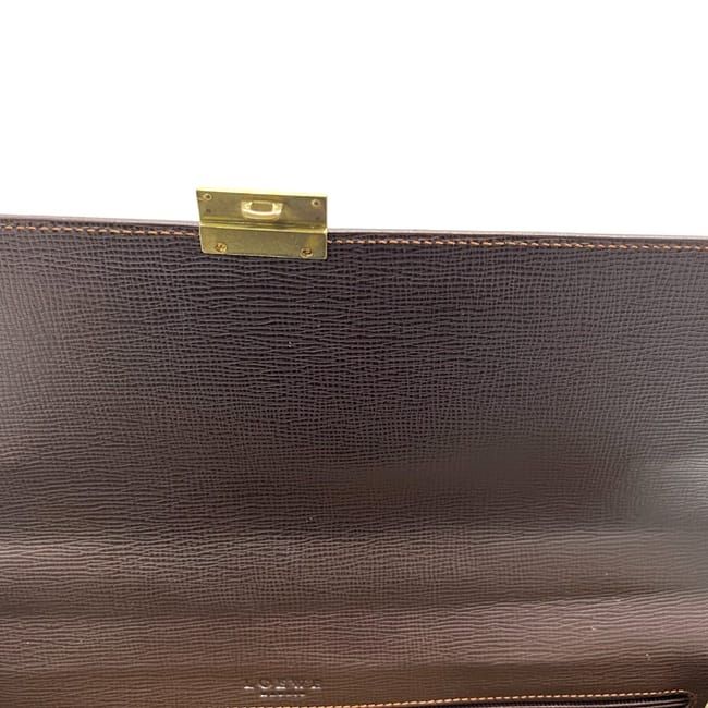 Loewe Business Bag Brown Anagram Excellent Condition Document Bag Leather