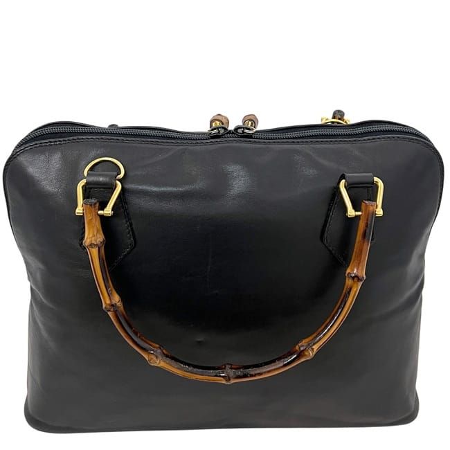 Gucci 2 Way Bag Black 000 3780 0289 Excellent Condition Leather