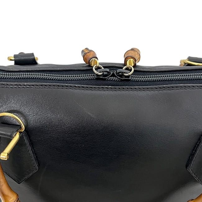 Gucci 2 Way Bag Black 000 3780 0289 Excellent Condition Leather