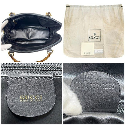 Gucci 2 Way Bag Black 000 3780 0289 Excellent Condition Leather