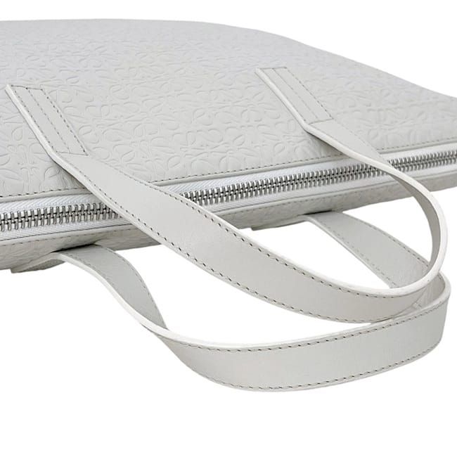 Loewe Business Bag White Repeat Anagram 358.23l18
