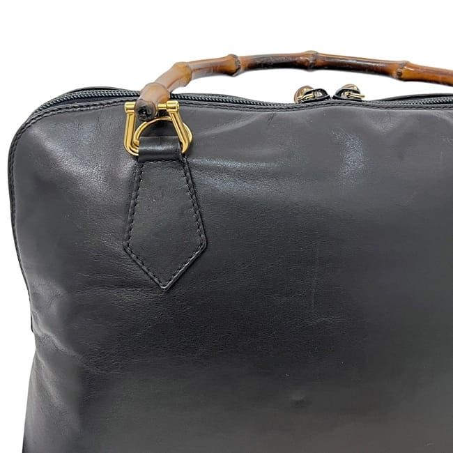 Gucci 2 Way Bag Black 000 3780 0289 Excellent Condition Leather