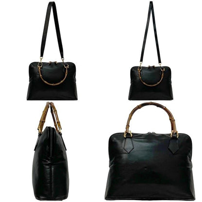 Gucci 2 Way Bag Black 000 3780 0289 Excellent Condition Leather