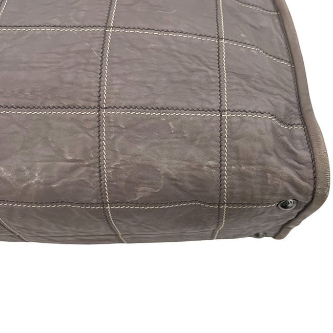 Prada 2 Way Bag Grey Bn2217 Excellent Condition Nappa Leather Preowned