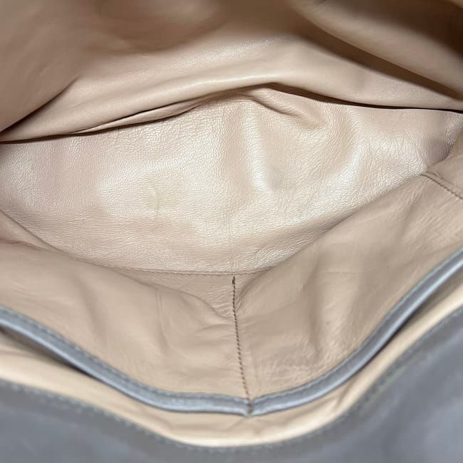 Prada 2 Way Bag Grey Bn2217 Excellent Condition Nappa Leather Preowned