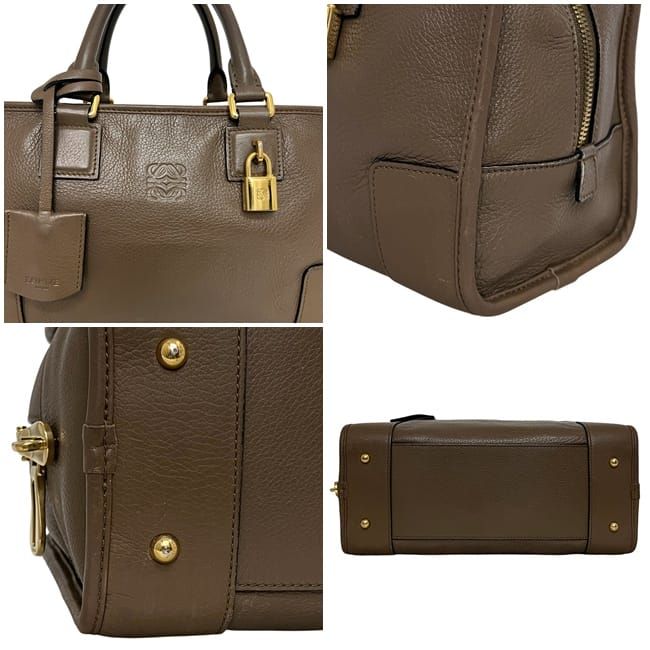 Loewe Handbag Amazona 28 Beige Brown Amazona