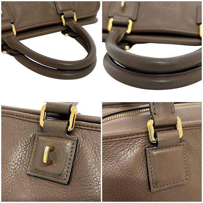 Loewe Handbag Amazona 28 Beige Brown Amazona