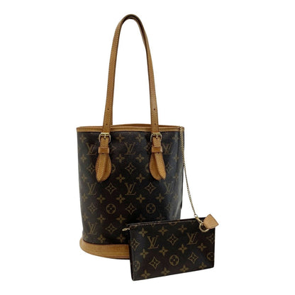 Louis Vuitton Monogram Petit Baguette Tote Bag M42238 Shoulder Bag with Pouch