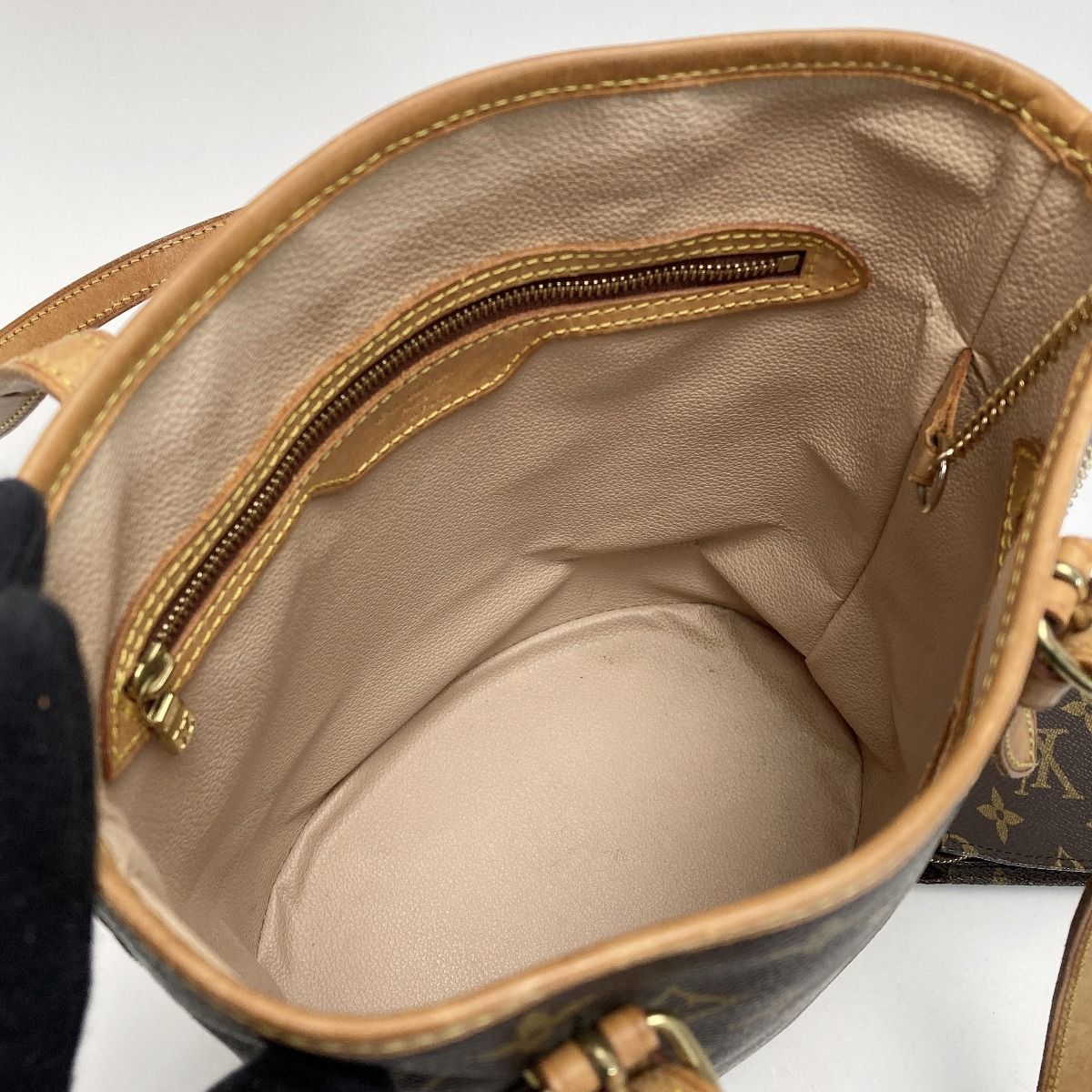 Louis Vuitton Monogram Petit Baguette Tote Bag M42238 Shoulder Bag with Pouch