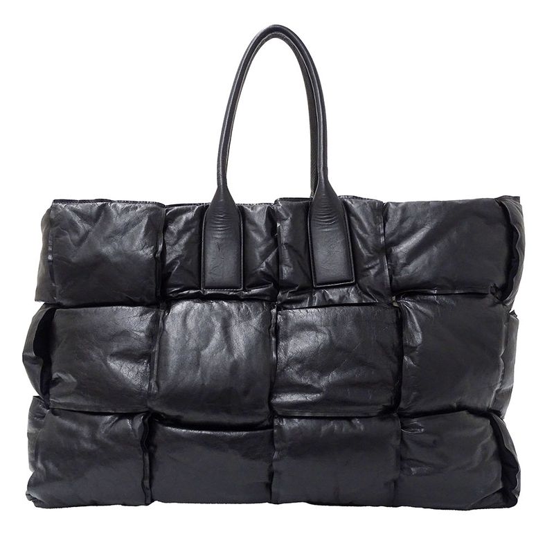 Bottega Venetaveneta Bag Women Men Brand Maxi Intrecciato Tote Bag Calf Squash