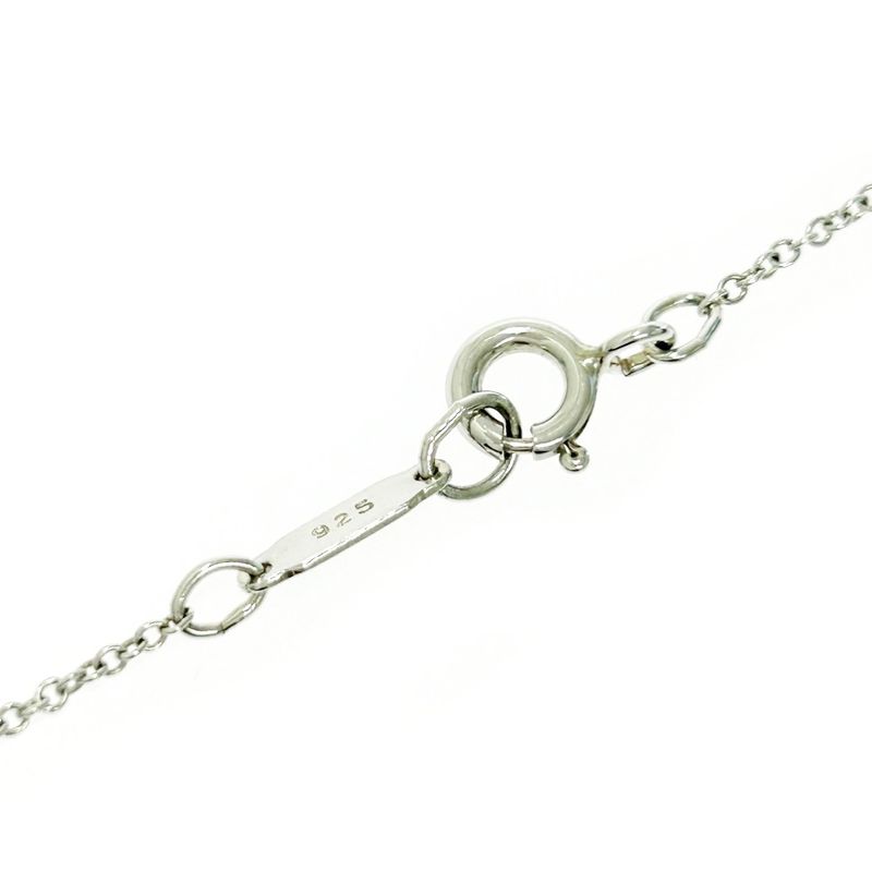 Tiffany & Co Silver Gold Signature Cross Necklace 4.9g 925 750 Engraved 499135