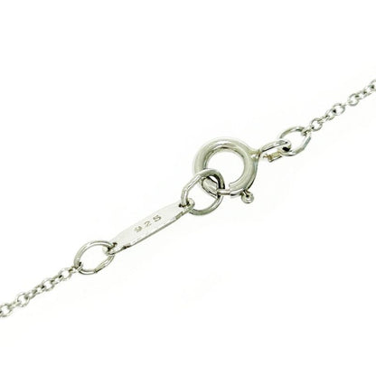 Tiffany & Co Silver Gold Signature Cross Necklace 4.9g 925 750 Engraved 499135