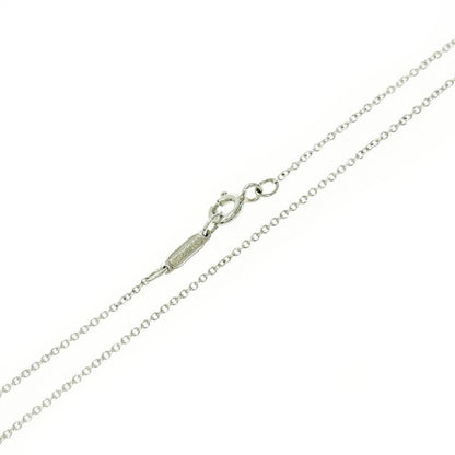 Tiffany & Co Silver Gold Signature Cross Necklace 4.9g 925 750 Engraved 499135