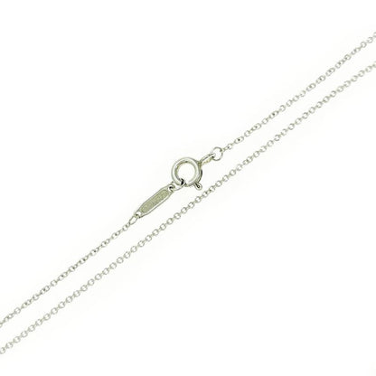 Tiffany & Co Silver Return to Mini Double Heart Necklace 3.0g 925 Engraved