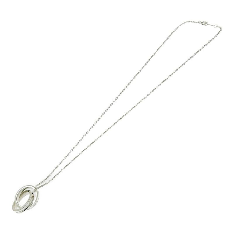 Tiffany & Co Silver 1837 Interlocking Circle Necklace 10.5g 925 Engraved 499010