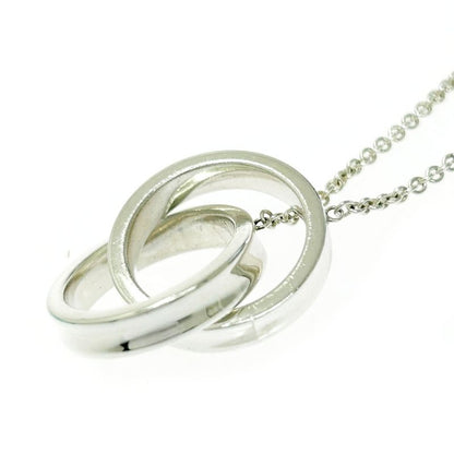 Tiffany & Co Silver 1837 Interlocking Circle Necklace 10.5g 925 Engraved 499010