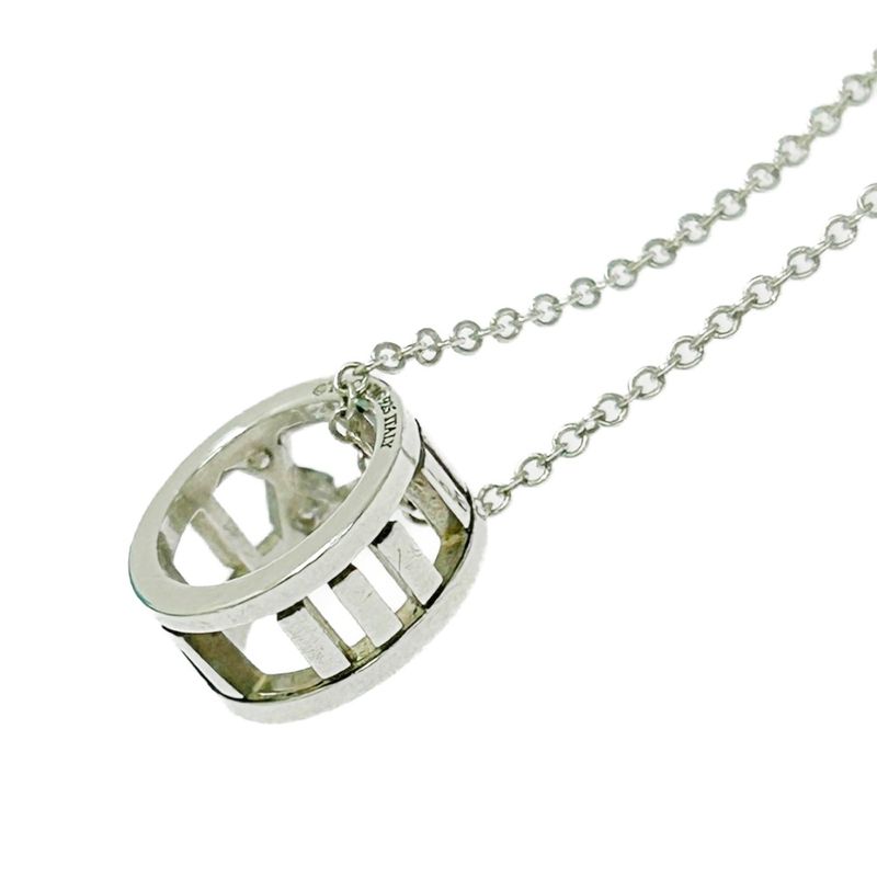 Tiffany & Co Silver Open Atlas Necklace 2.1g 925 Engraved 501676 Necklace