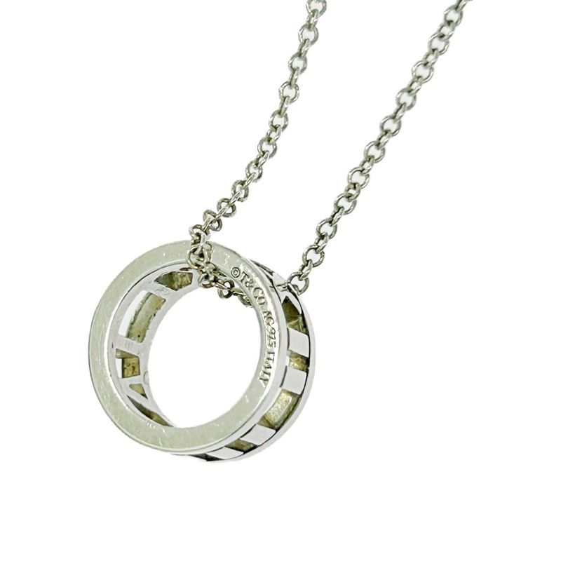 Tiffany & Co Silver Open Atlas Necklace 2.1g 925 Engraved 501676 Necklace